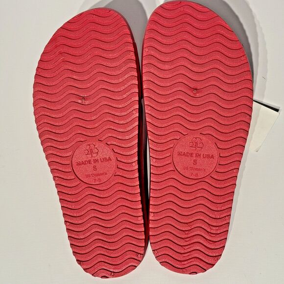 NWT Oka B Maxwell Slide Sandal Pink USA Made Recycled Materials Women's S (7-8) - Picture 10 of 11